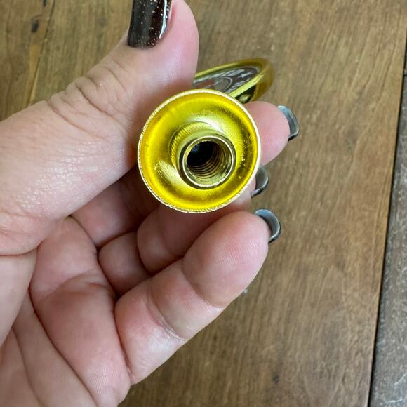 Budweiser American Owned Born Here Brewed Here Gold Beer Tap handle Finial - Picture 5 of 5